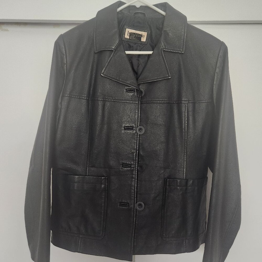 Leather coat- women's Bagatelle size M